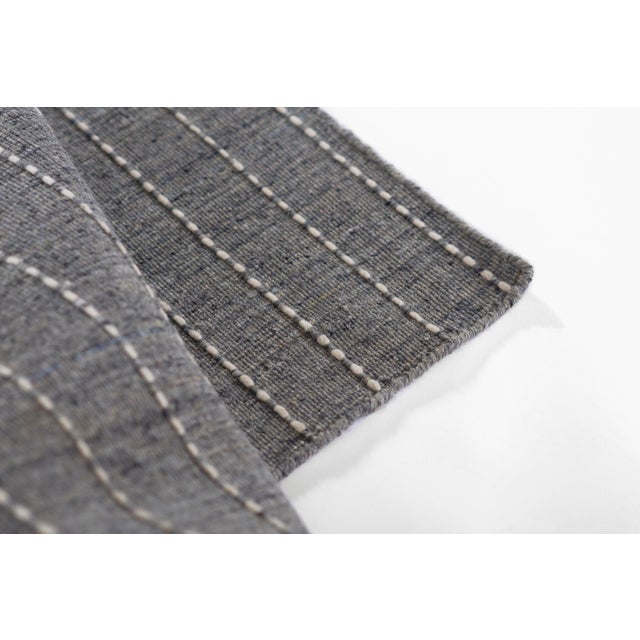 Momeni Oliver Blue Hand Loomed 2'3" X 8' Runner For Sale - Image 11 of 11