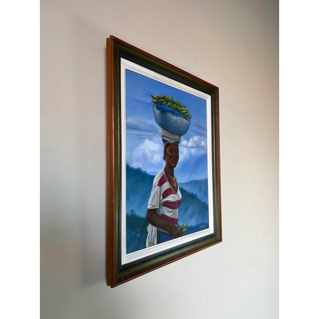 Available for sale his this beautiful Modern impressionist oil painting on stretched canvas by LUCSON GUERRIER. C, 2003....