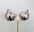 1960s Vintage Signed Napier Rhodium Plated Apple Clip Earrings-2 Pieces For Sale - Image 5 of 7