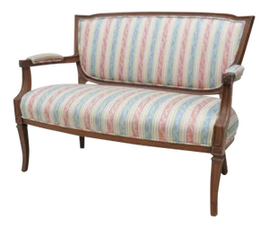 French Cherry Shieldback Loveseat