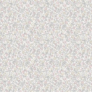 SAMPLE - Boråstapeter Jasmine Wallpaper In Ivory For Sale