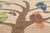 Late 20th Century Vintage African Pictorial Tapestry, 04'11 X 04'10 For Sale - Image 5 of 10