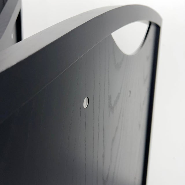 1980s Postmodern Black Atlantic Folding Screen or Room Divider by Eric Raffy, France, 1987 For Sale - Image 5 of 8