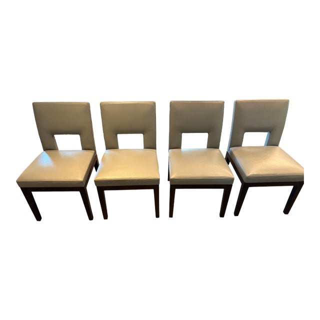 Christian Liaigre Velin Chairs (Set of 4) For Sale