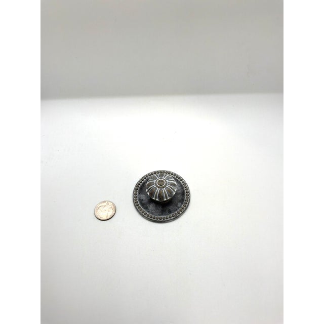 Century Furniture Century Furniture Knob With Backplate Aged Finish For Sale - Image 4 of 5