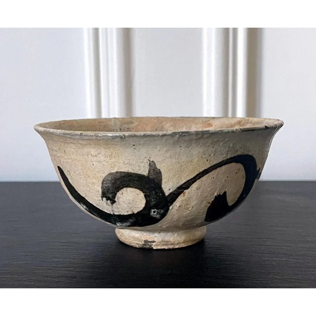 Ceramic Korean Ceramic Buncheong Ware Tea Bowl Early Joseon Dynasty For Sale - Image 7 of 13