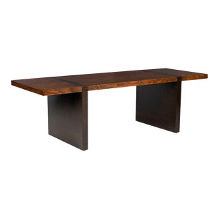 1960s Roger Lee Sprunger for Dunbar Desk in Two-Toned Oakwood For Sale