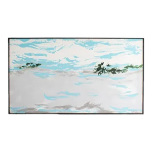 “Lake in Summer No. Two” Abstract Acrylic on Canvas Painting by Martha Kaplan