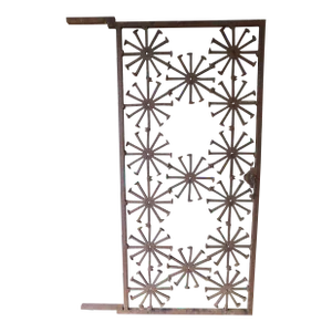 Monumental Hand Crafted Railroad Tie Design Gate 85h X 40w-