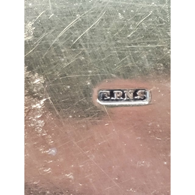 Antique Silverplate and Glass Four Bottle Cruet Set For Sale - Image 9 of 11