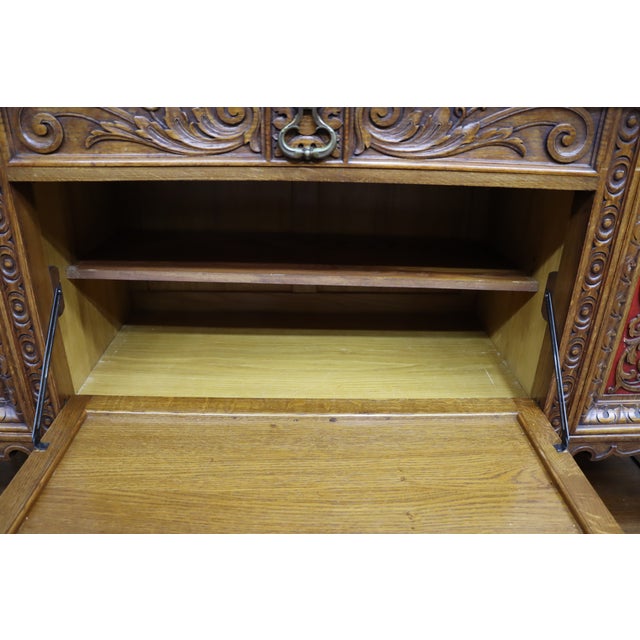 Christian Krass Renaissance Revival Carved Oak Sideboard For Sale - Image 15 of 18