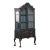 Late 19th Century Black Vitrine Display Curio Cabinet, Denmark For Sale