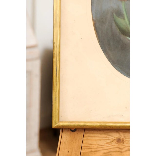 French 19th Century Pastel Still-Life Painting Depicting a Bouquet of Tulips For Sale In Atlanta - Image 6 of 10