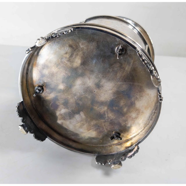 19th Century English Sheffield Silverplate Biscuit Jar For Sale - Image 13 of 15