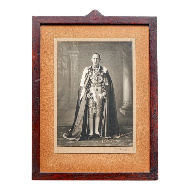 Interesting Formal Signed Presentation Photograph Governor of Bengal India British History Antique Framed For Sale