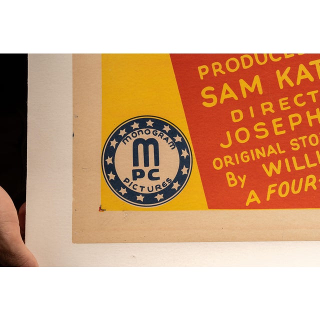 Textile Matted Vintage Original "Boys of the City" East Side Kids Movie Poster For Sale - Image 7 of 9