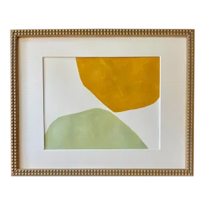 2023 "Premurosa" Abstract Minimalist Painting on Cotton Paper by Artist r.k. Red