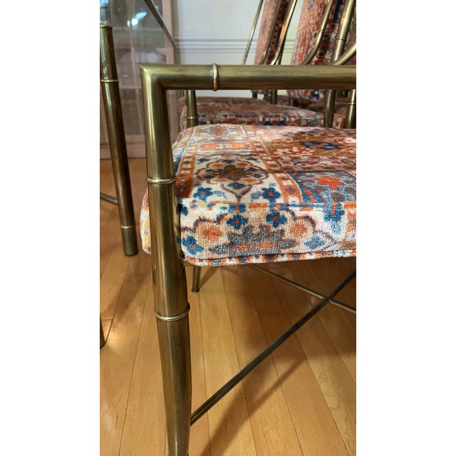 Set of 8 Imperial Brass Dining Chairs Attributed to Weiman / Warren Lloyd for Mastercraft For Sale - Image 15 of 18