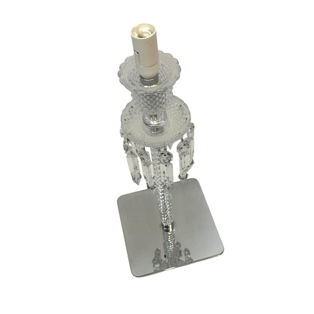 Baccarat Torch Table Lamp For Sale In West Palm - Image 6 of 15