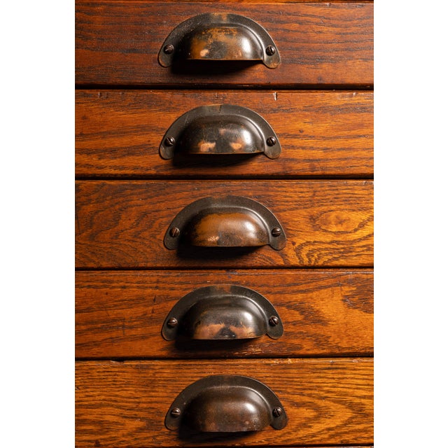 Antique Four-Stack Flat File by Economy For Sale - Image 10 of 12