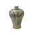 Beige Vintage Chinese Crackle Beige Color People Graphic Porcelain Vase For Sale - Image 8 of 10