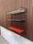 Mid-Century Modern Wall Shelf with Three Colored Metal Shelves, Netherlands, 1960s For Sale - Image 9 of 15