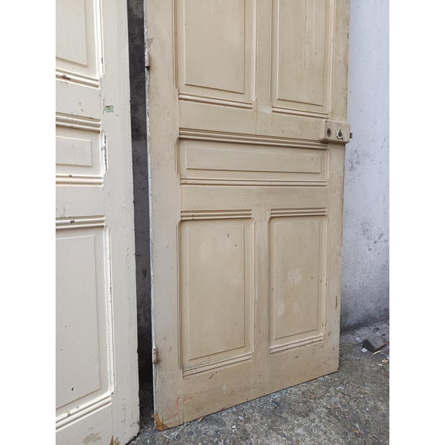 Vintage Cream Fir Doors, Set of 4 For Sale - Image 17 of 18