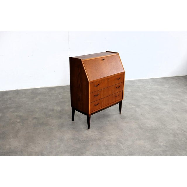 Wood Vintage Swedish Secretary, 1960s For Sale - Image 7 of 9