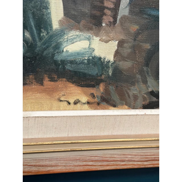 Tage Gavik, Southern European Street, 1950s, Oil on Canvas, Framed For Sale - Image 12 of 18
