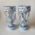 Antique Moser Glass Lusters: Bohemian Glass, White Cut-to-Blue, Hand-Painted For Sale - Image 6 of 13