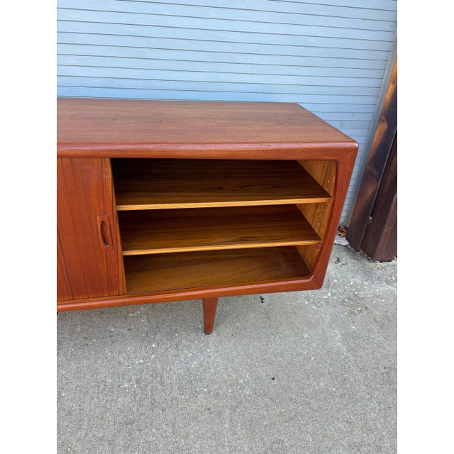 1960s H. P. Hansen Teak Credenza For Sale - Image 12 of 12