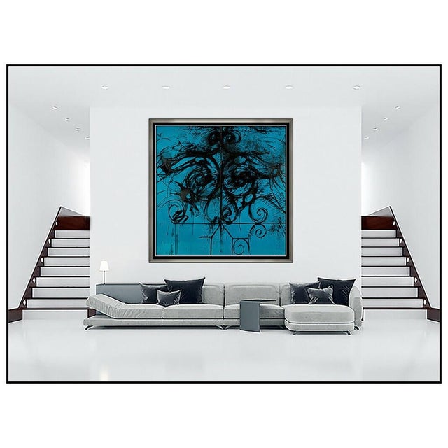 Expressionism 1980s Blue Commelynck Gate, Jim Dine - Set of 2 For Sale - Image 3 of 7