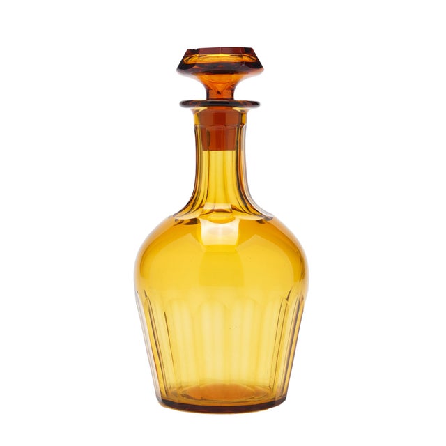 Early 19th Century 8 Piece Amber Glass Decanter and Stemware Set by Phineas Dummer, Circa 1830 For Sale - Image 5 of 16