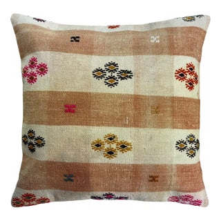 Anatolian Handwoven Kilim Cushion Cover For Sale
