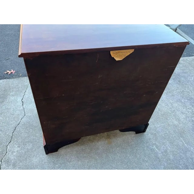 Brown Mid 20th Century Henkel Harris American Colonial Cherry Wood Server or Bar Cabinet For Sale - Image 8 of 12