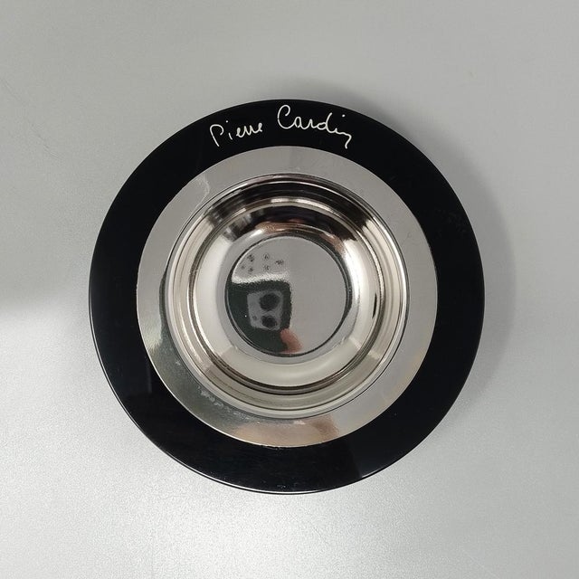 Vintage Black Smoking Set by Pierre Cardin, 1970s, Set of 2 For Sale - Image 6 of 7