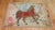 Antique Brown Horse 20th Century Pictorial Wool Decorative Rug For Sale - Image 10 of 18