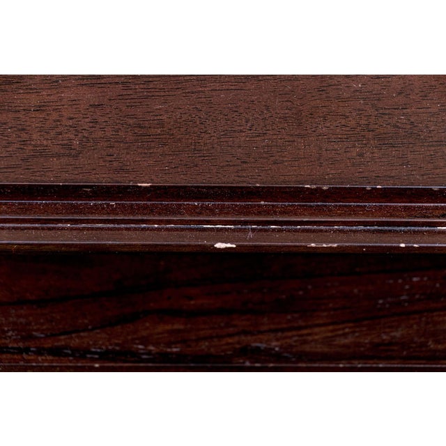 Late 20th Century Vintage Post-Modern Chinese Mirrored Accent Cabinet With Fret Detail For Sale - Image 5 of 7