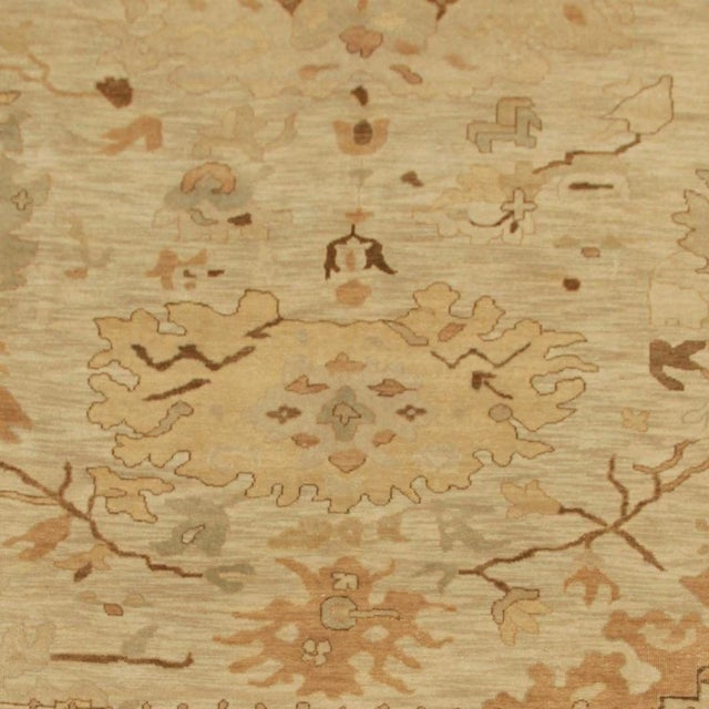 Rug & Kilim’s Modern Oushak Style Rug in Geometric Floral Pattern
