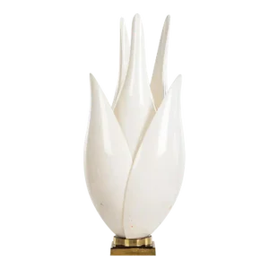 1970's Roger Rougier Tall Tulip-Shaped Table Lamp