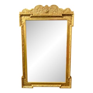 Friedman Brothers Georgian Style "Historic Newport" Gilt Wood Mirror For Sale