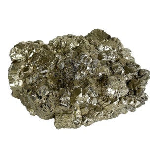 Late 19th Century Peruvian Pyrite Cluster Specimen For Sale
