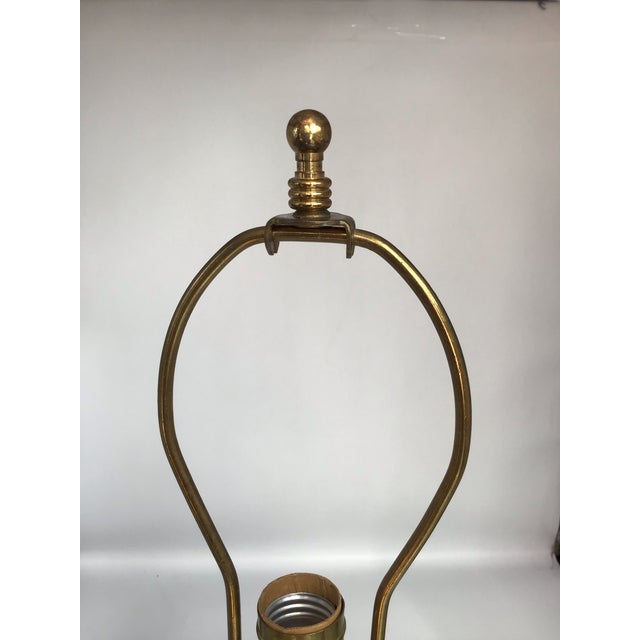 Metal Vintage Table Lamp Waterford Crystal Retired Araglin Design Pattern For Sale - Image 7 of 9