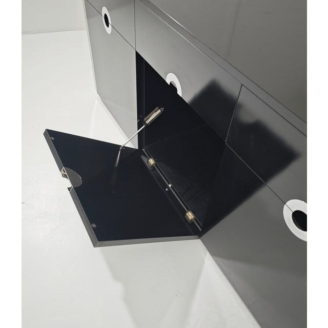 Black Sideboard in Laminated Wood by Mario Sabot, Italy, 1974 For Sale - Image 8 of 18