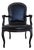 1970s French Louis XV Style Leather Fauteuil Arm Chairs With Leather Upholstery, 2 Pieces For Sale