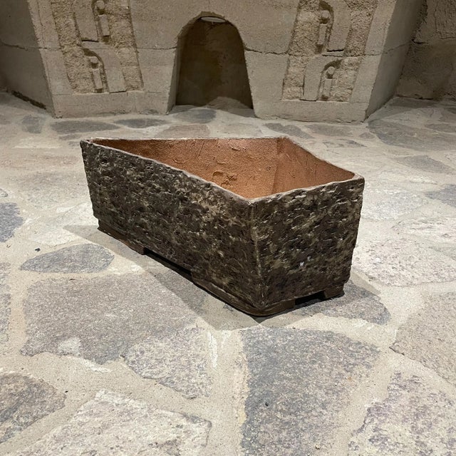 1970s Planter Box Textured Pottery Style of David Cressey For Sale - Image 10 of 12