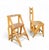 Library Ladder Chairs, 1950s, Set of 2 For Sale - Image 5 of 18