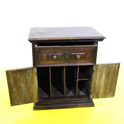 Wooden Credenza with Upper Drawer and Panelled Doors For Sale - Image 6 of 10
