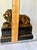 Vintage 1960’s Borghese Gilded Faux Marble Lion Bookends- a Pair For Sale - Image 9 of 10