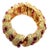 Bochic "Capri" Vintage Natural Ruby & Peridot Bangle Set In 18K Gold & Silver For Sale